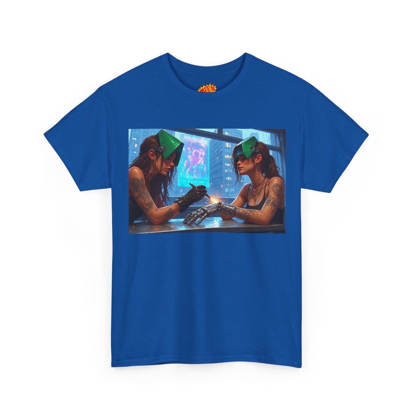 Cyberpunk Robot Hand Repair Scene T-Shirt *Multiple Colors*