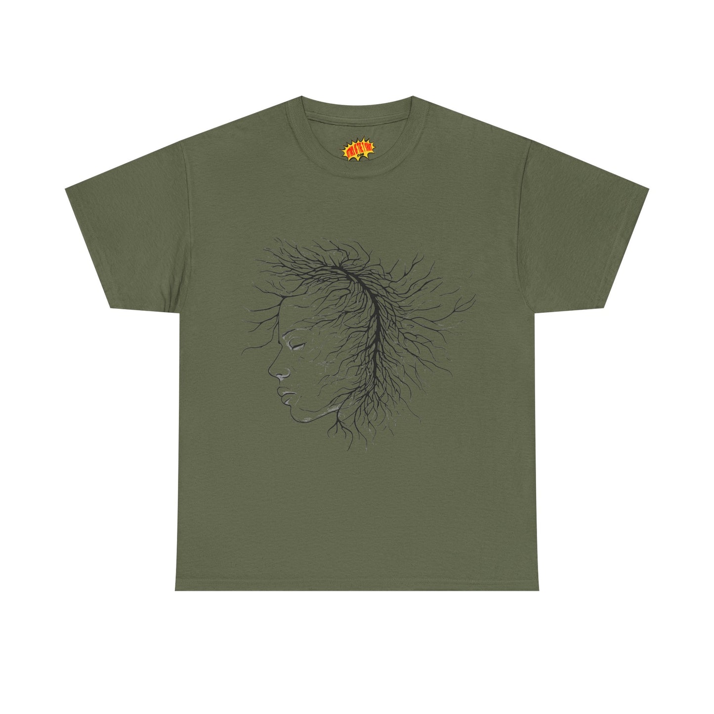 Capillary Face Line Drawing Graphic Art Tee Shirt *Multiple Colors*