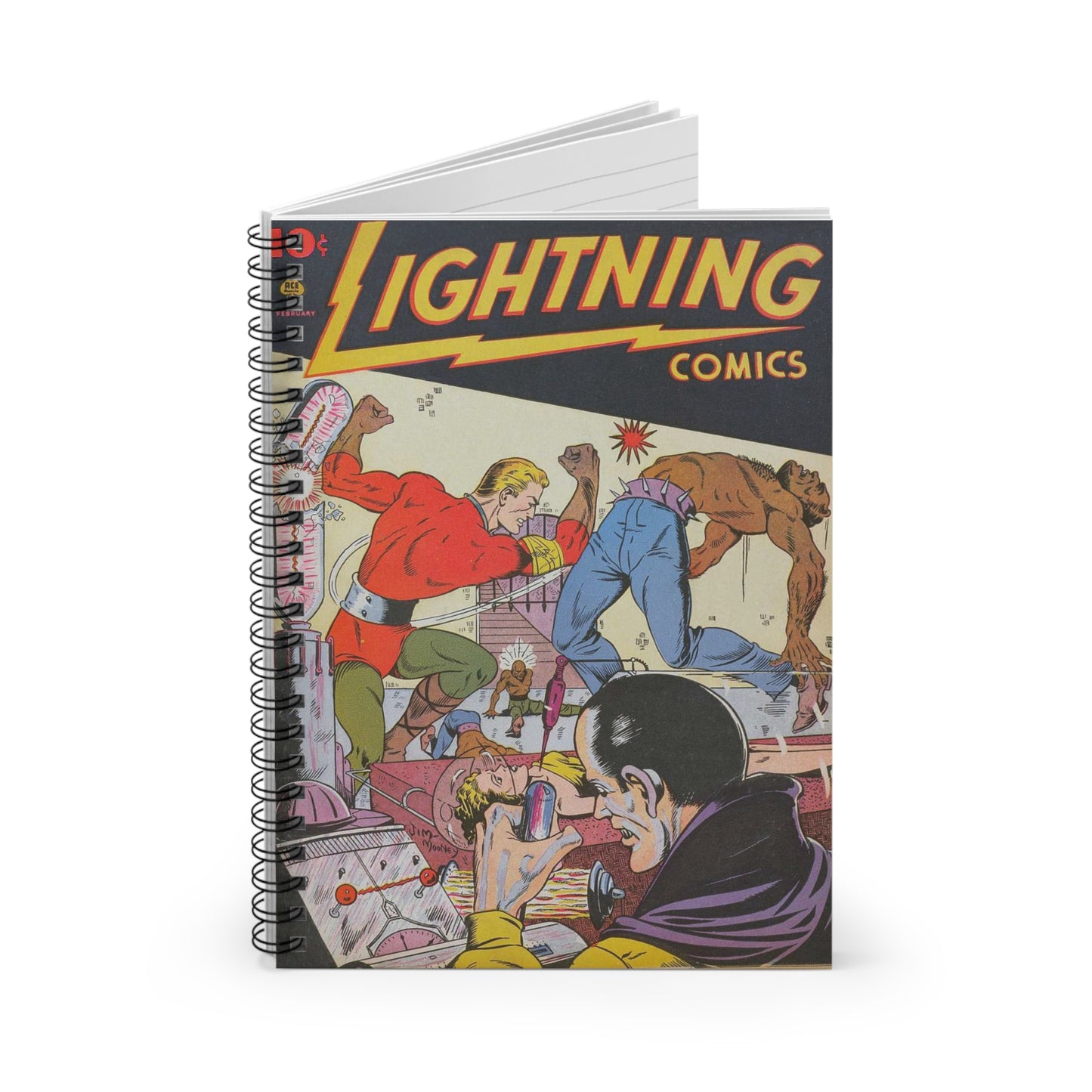 Lightning Comics February Spiral Notebook