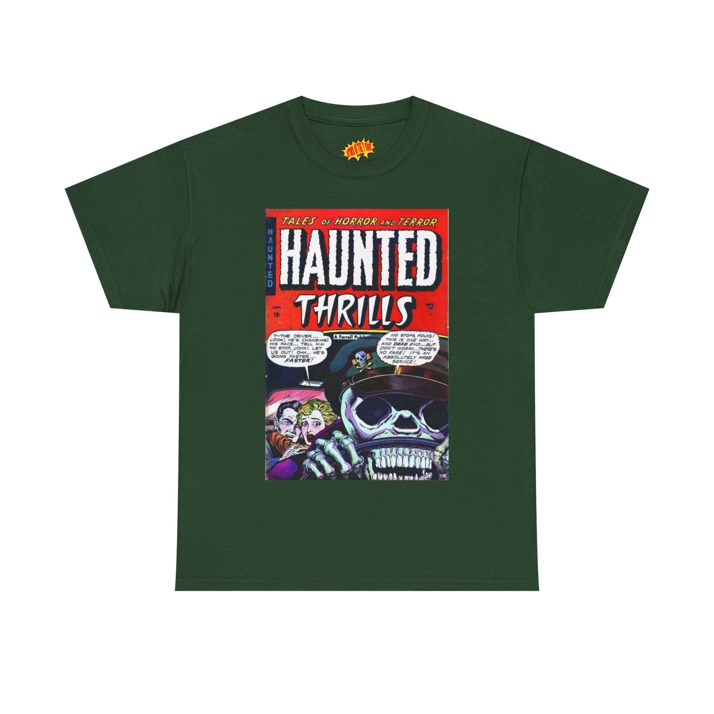 Haunted Thrills January Comic Tee Shirt *Multiple Colors*