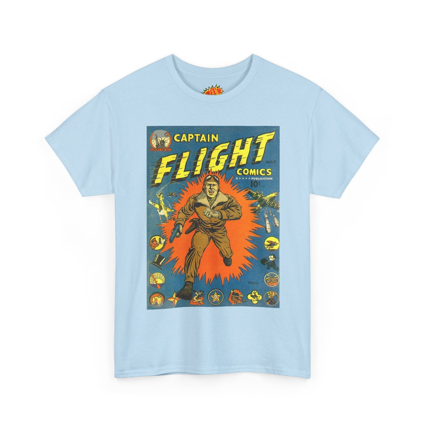 Captain Flight May Comic Tee Shirt *Multiple Colors*