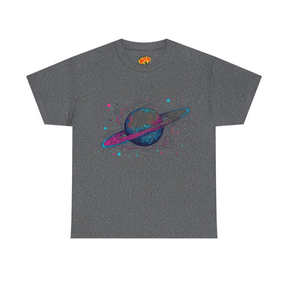 Ringed Planet Space Art Graphic Tee Shirt