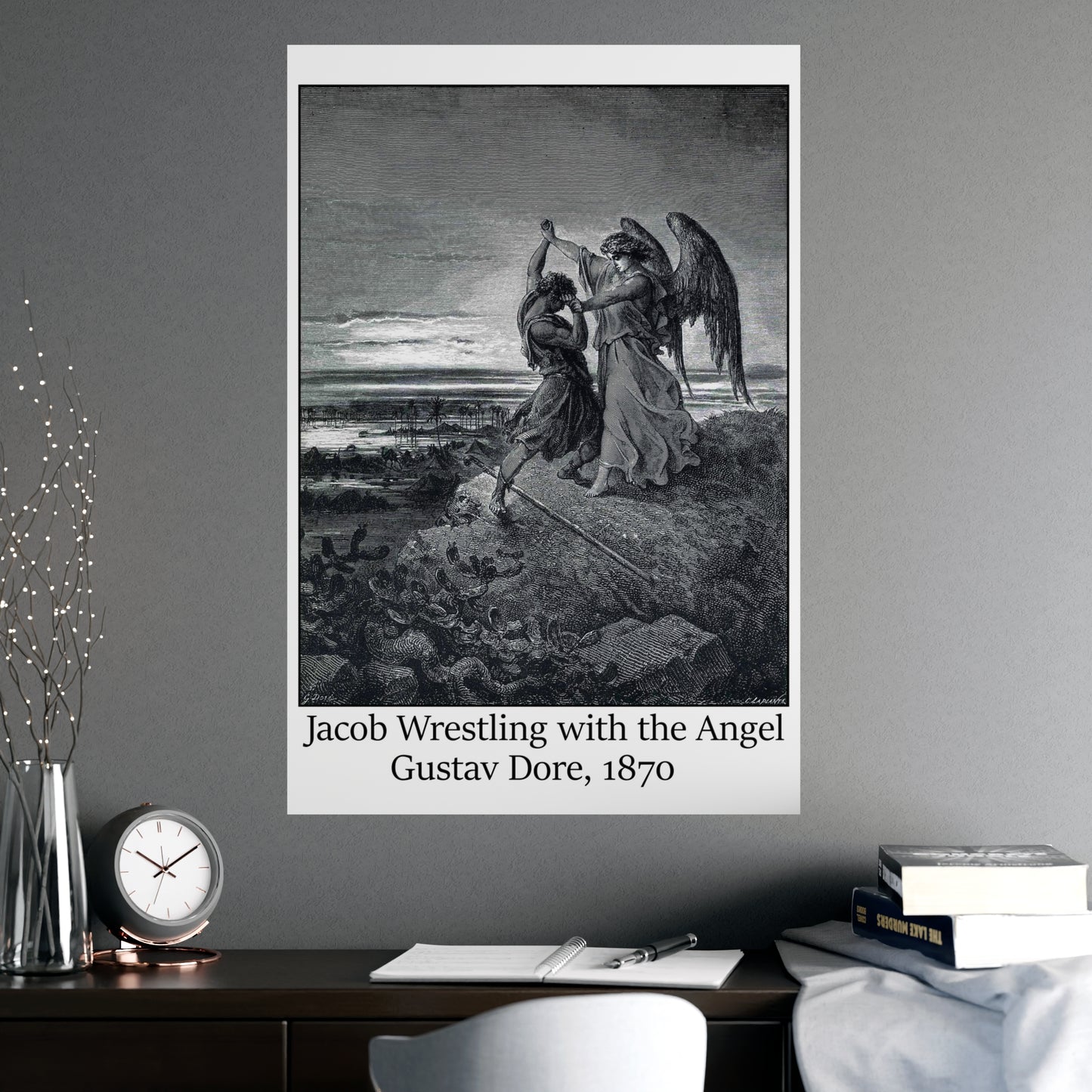 Jacob Wrestling with the Angel - Gustav Dore, 1870