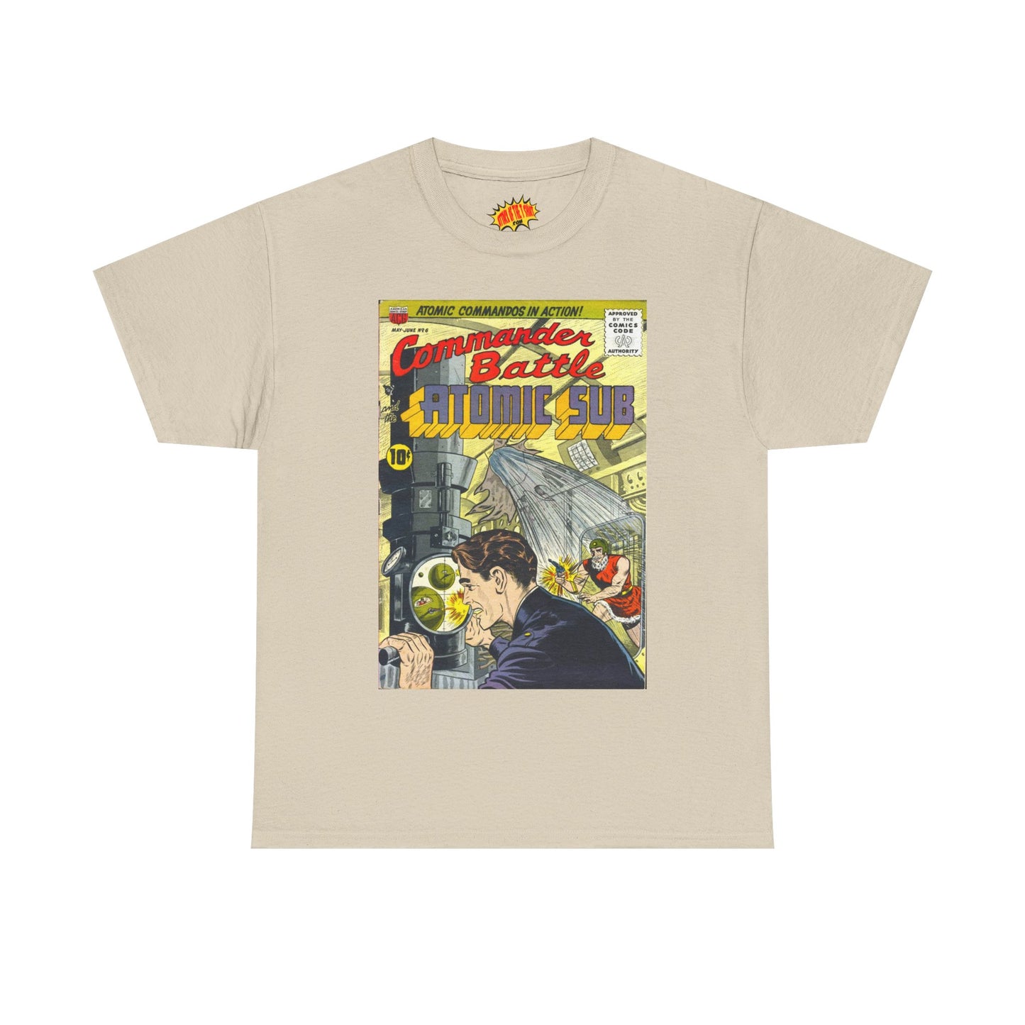 Commander Battle Atomic Sub No. 6 Comic Tee Shirt *Multiple Colors*