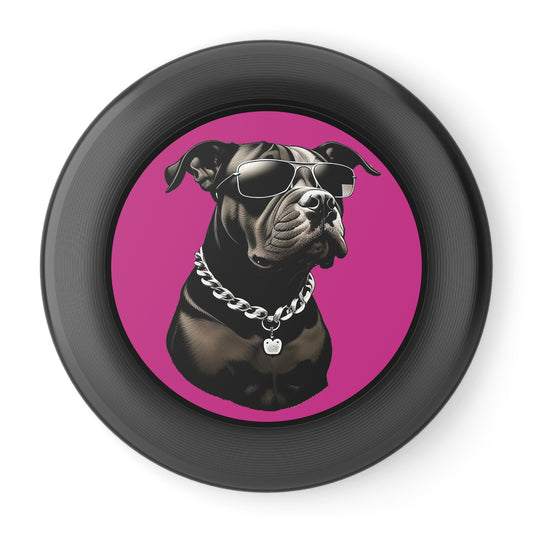 Dog with Sunglasses Frisbee