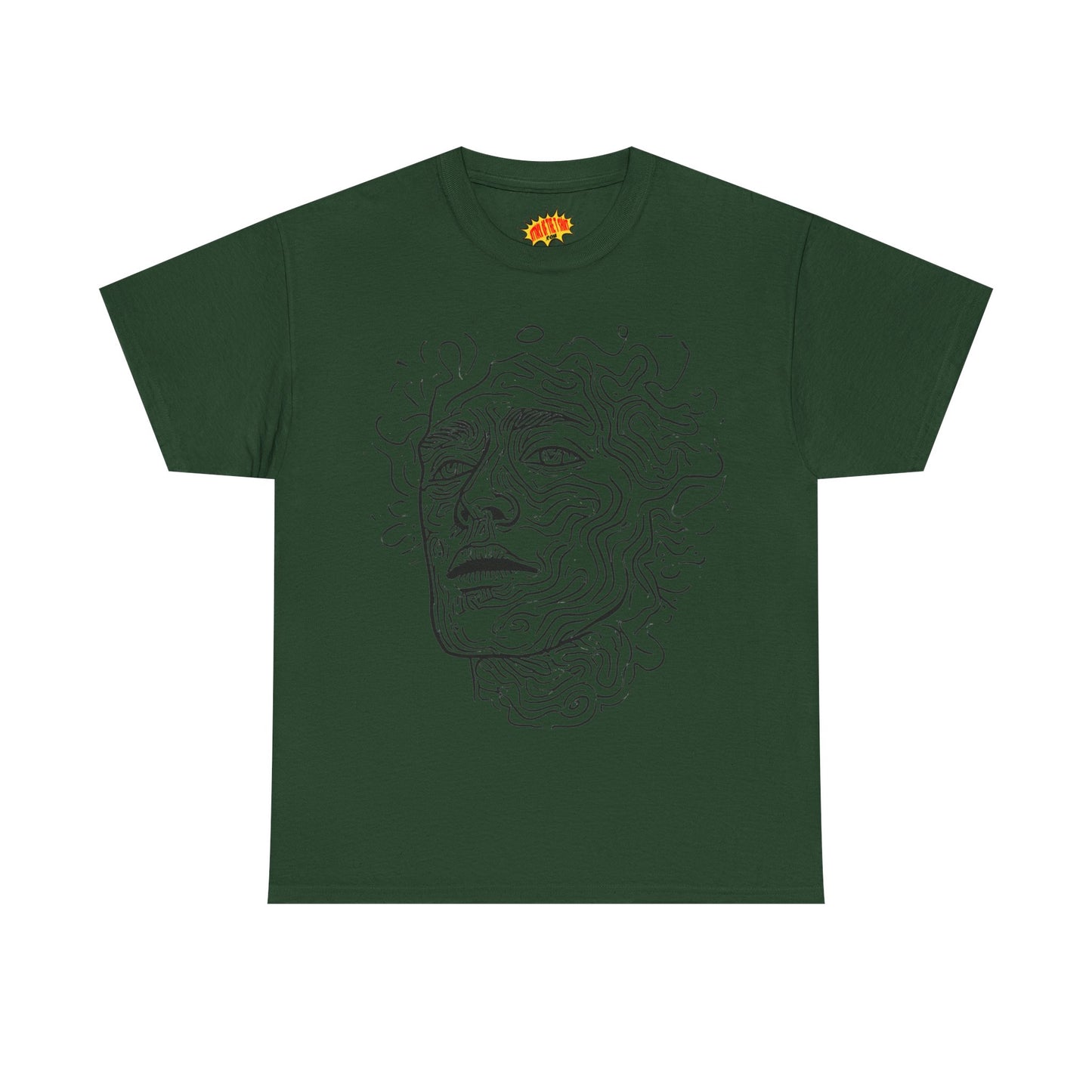 Human Face Line Drawing Portrait Graphic Art Tee Shirt *Multiple Colors*