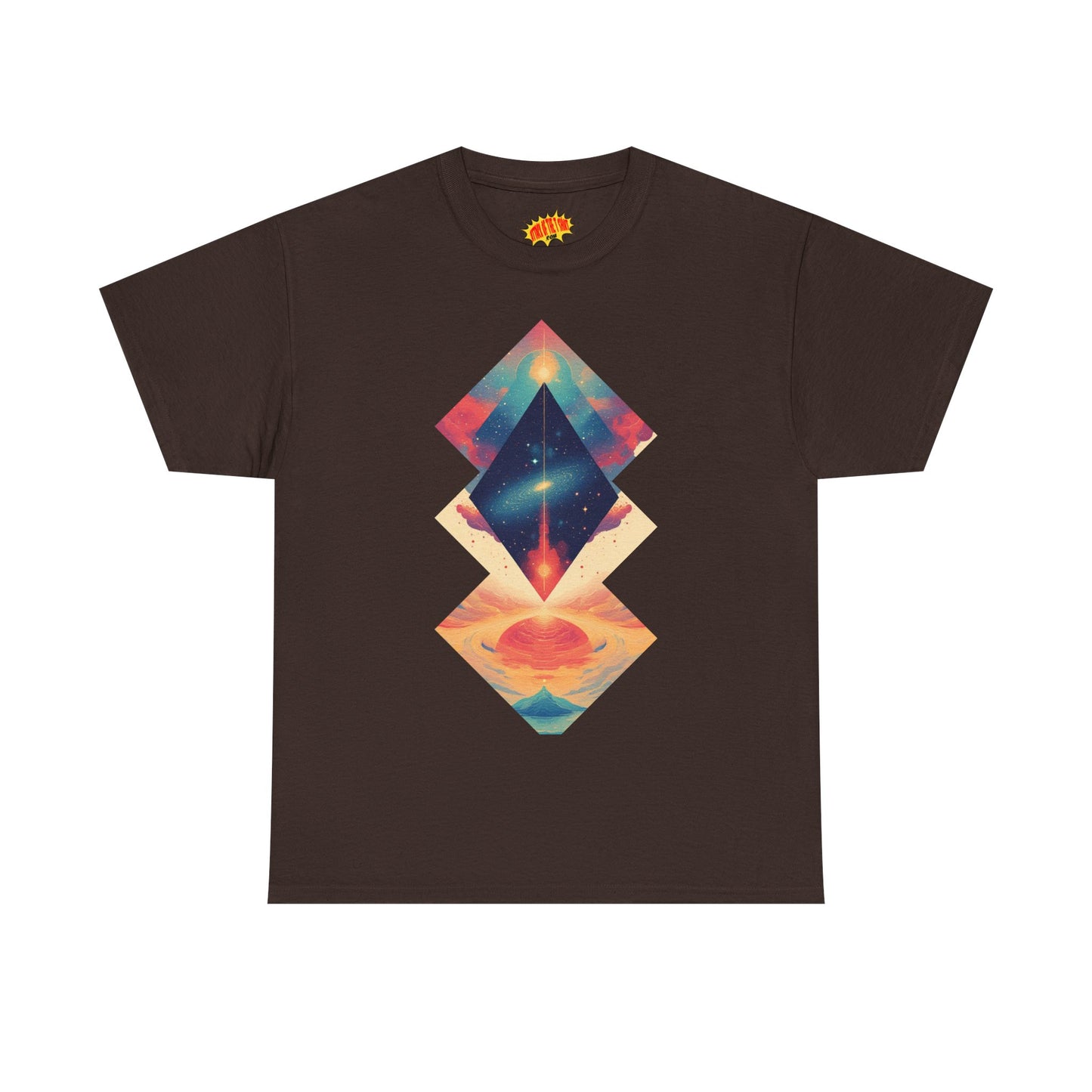 Geometric Shape Galaxy Graphic Space Art Tee Shirt *Multiple Colors*