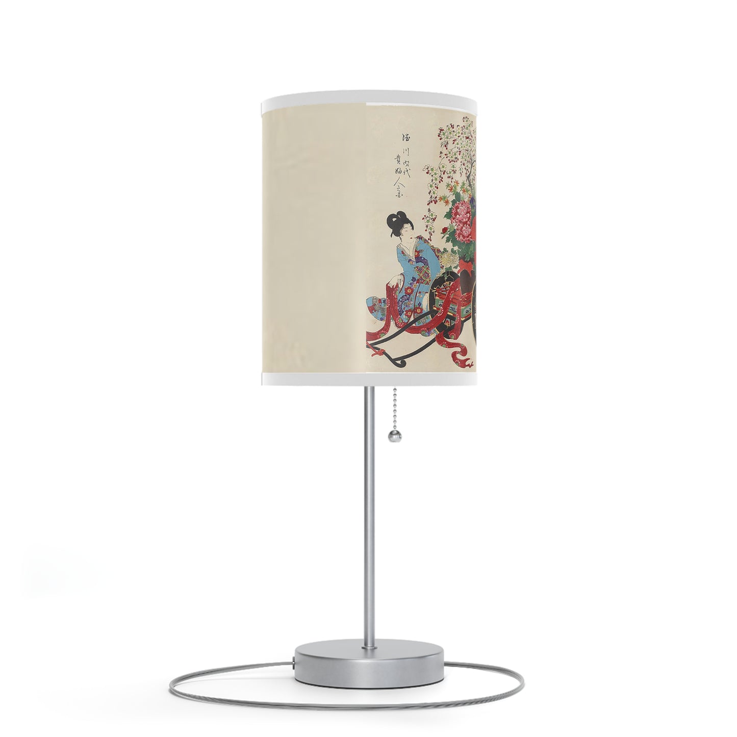 Flower Cart by Chikanobu Japanese Lamp Many Colors Available