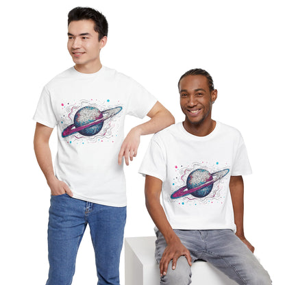 Ringed Planet Space Art Graphic Tee Shirt