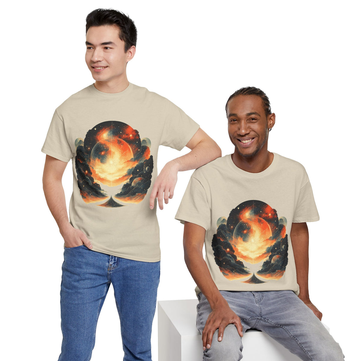 Moonscape w/Clouds Graphic Tee Shirt