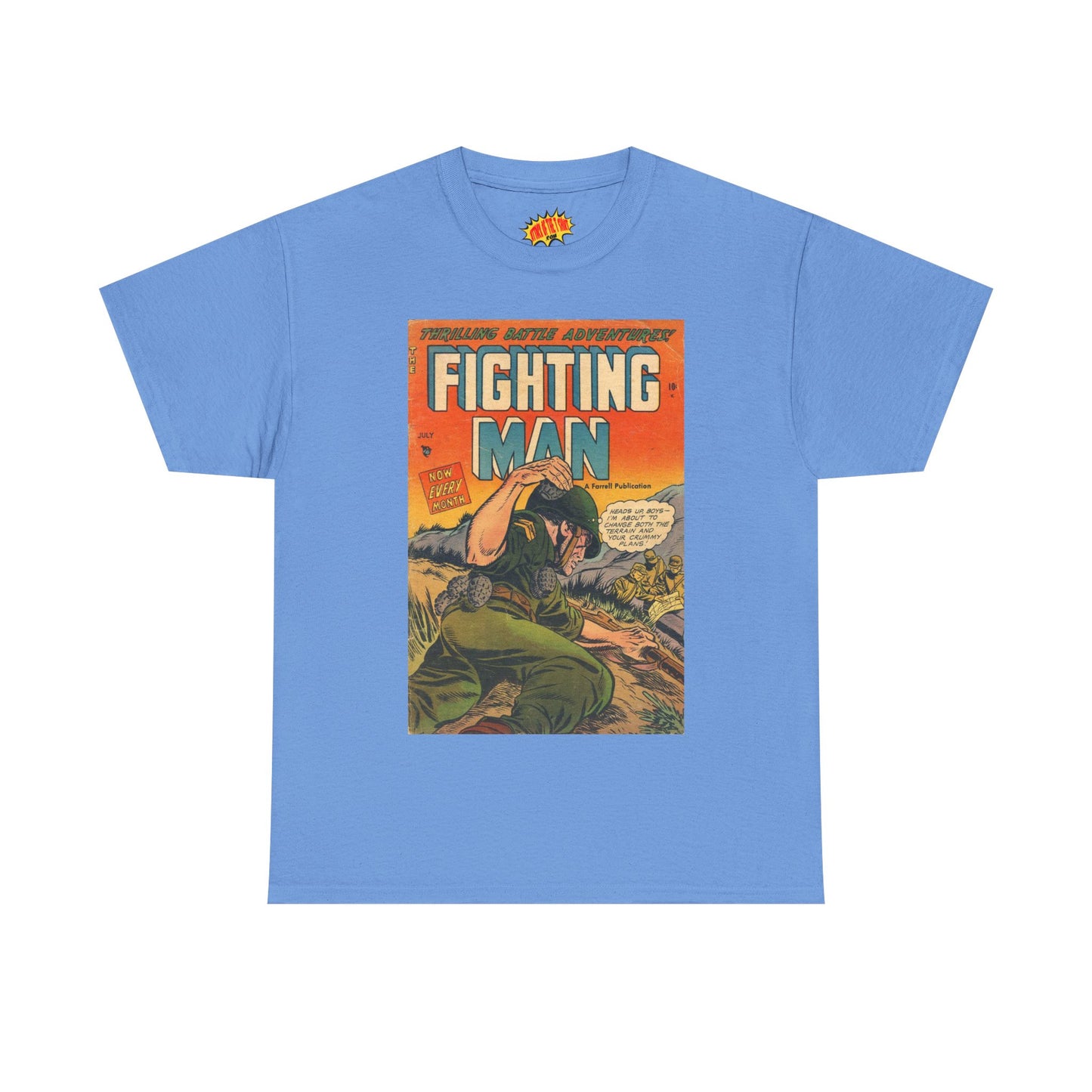The Fighting Man July Comic Tee Shirt *Multiple Colors*