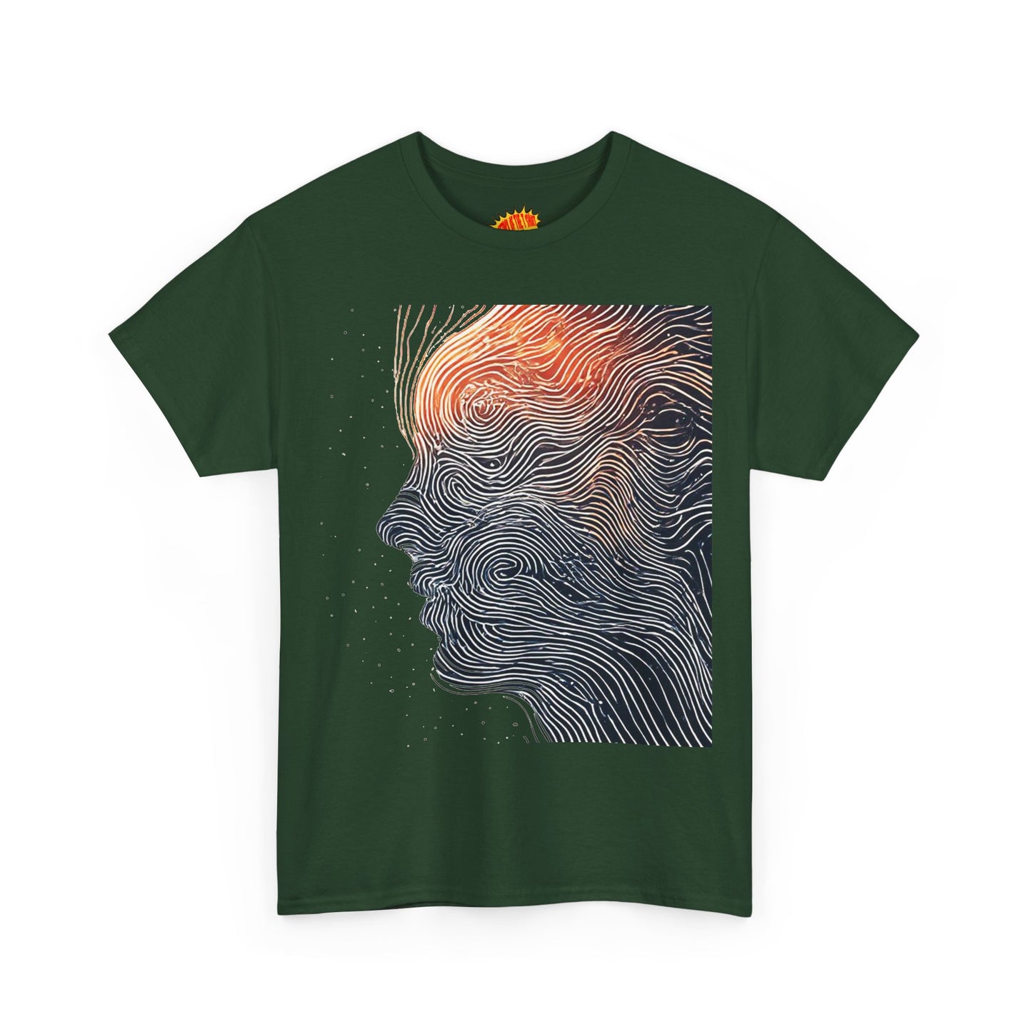 Line Drawing Face Graphic Art Tee Shirt *Multiple Colors*
