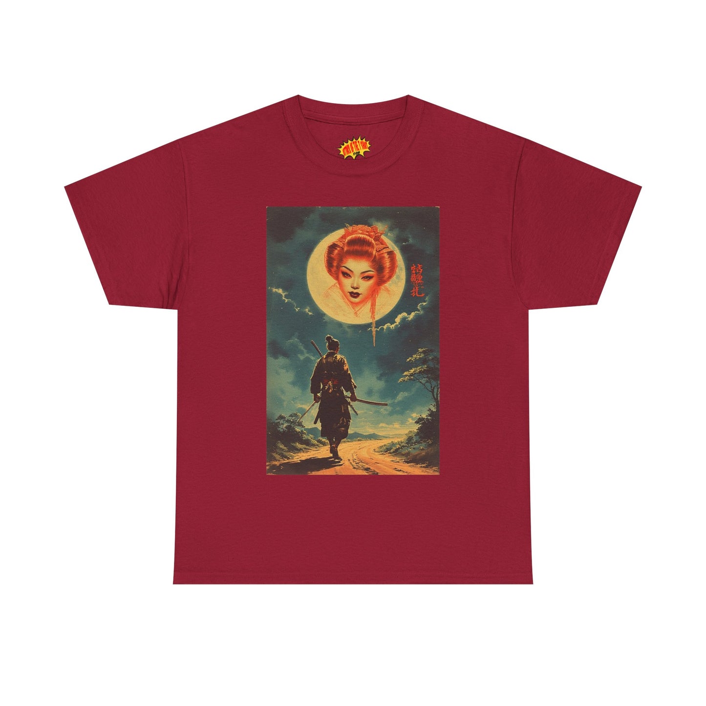 Walking Samurai w/Blood Moon Woman T-Shirt *Multiple Colors*