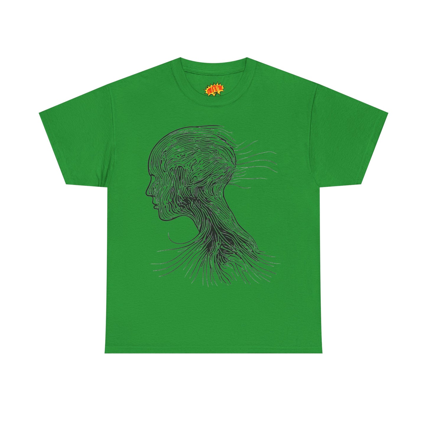 Face Silhouette Line Drawing Graphic Art Tee Shirt *Multiple Colors*