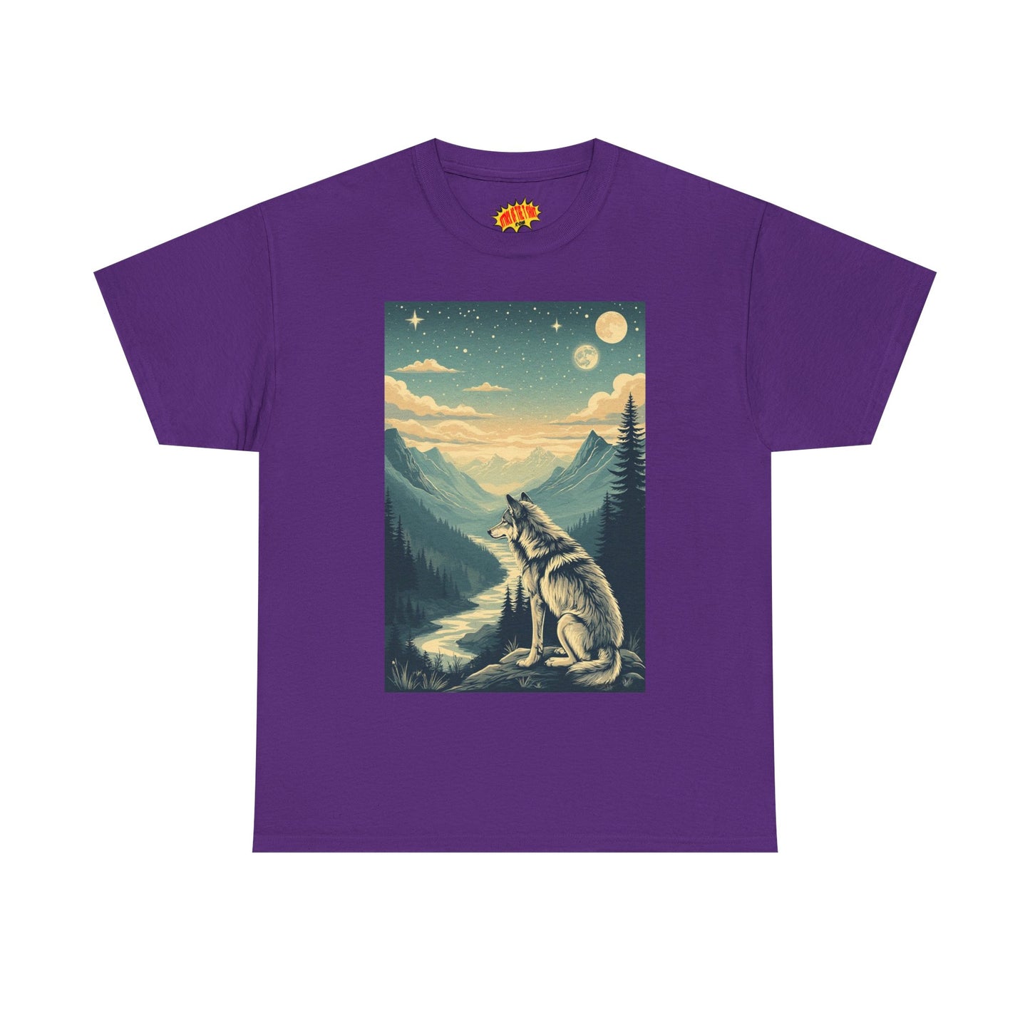 Mountain Wolf Scene T-Shirt *Multiple Colors*
