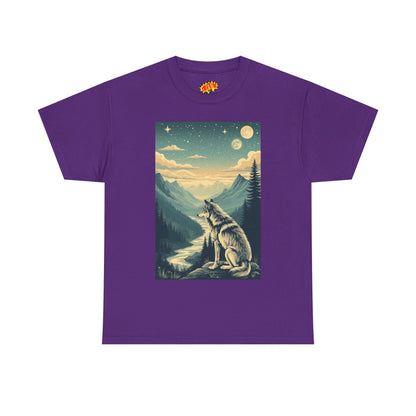 Mountain Wolf Scene T-Shirt