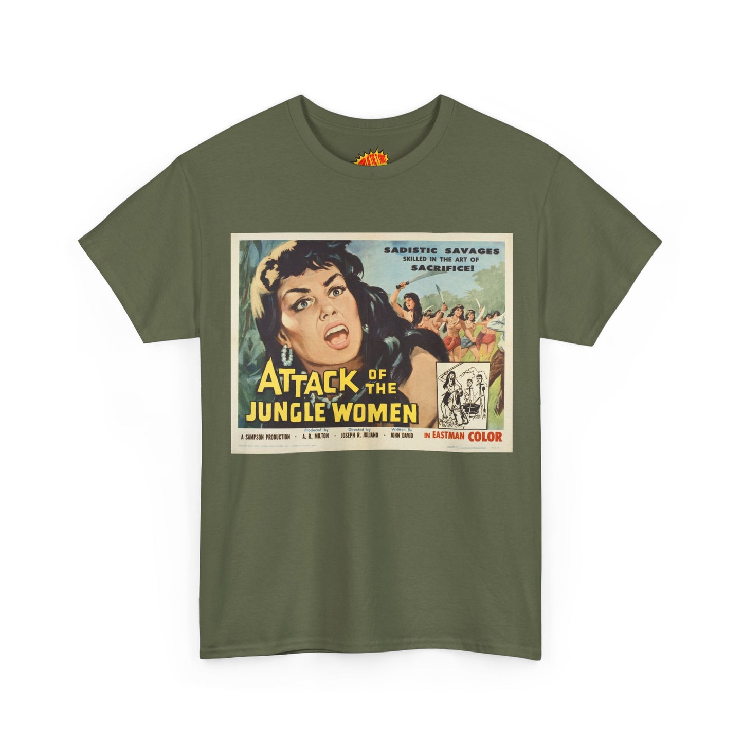Attack of the Jungle Women Movie Poster T-Shirt *Multiple Colors*