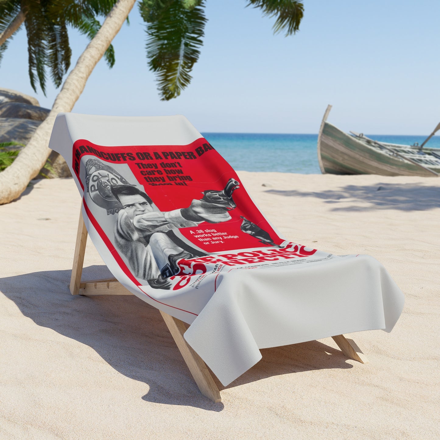 The Police Connection Retro Movie Poster Vintage Style Beach Towel 2 Sizes