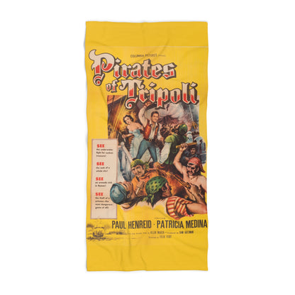 Pirates of Tripoli Vintage Movie Poster Beach Towel | Retro Movie Art Towel