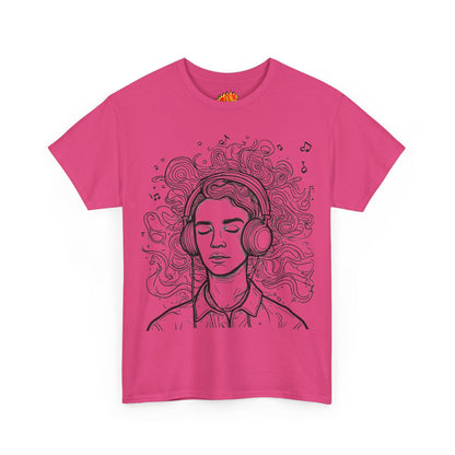 Line Drawing Portrait Graphic Music Art Tee Shirt
