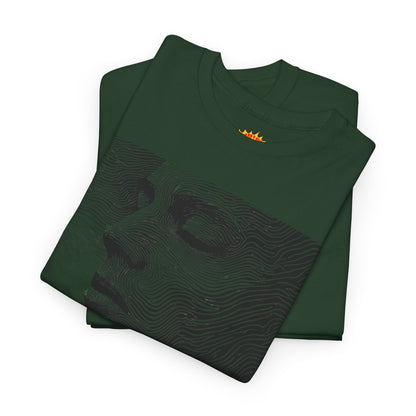 Face Line Drawing Portrait Graphic Art Tee Shirt