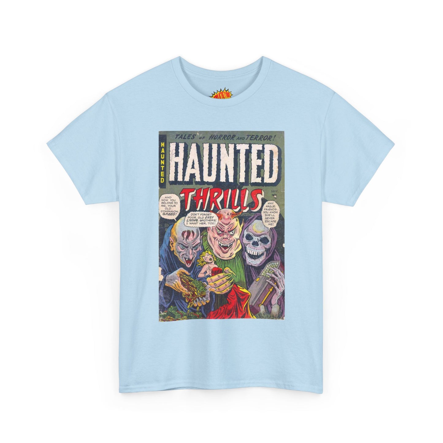 Haunted Thrills September Comic Tee Shirt *Multiple Colors*