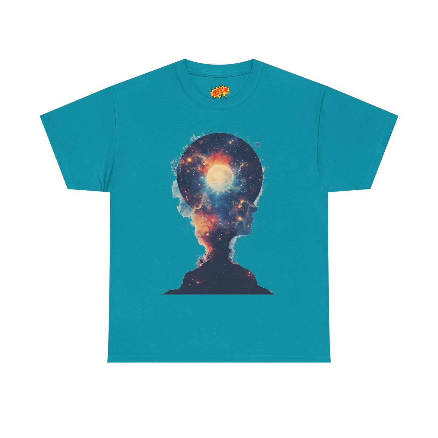 Abstract Galaxy Nebula Art w/Face Graphic Tee Shirt *Multiple Colors*