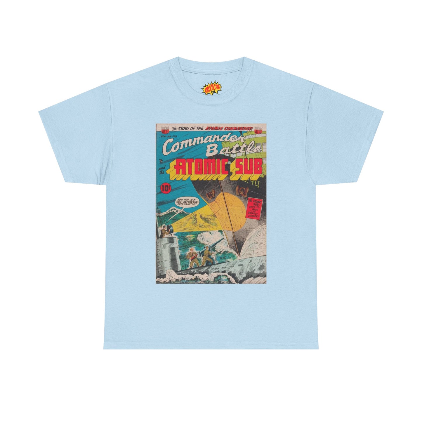 Commander Battle Atomic Sub No. 4 Comic Tee Shirt *Multiple Colors*