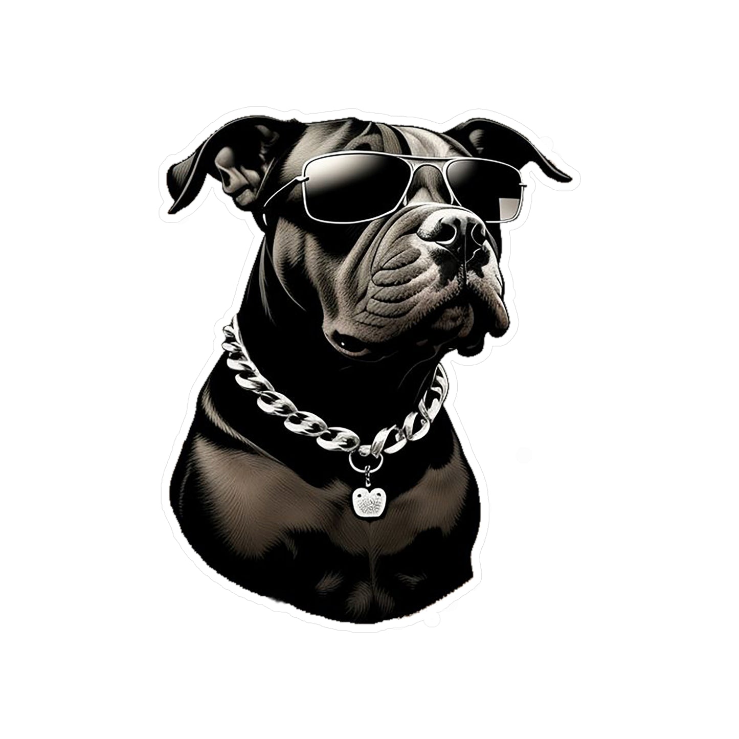 Dog with Sunglasses Durable Vinyl Decal Sticker