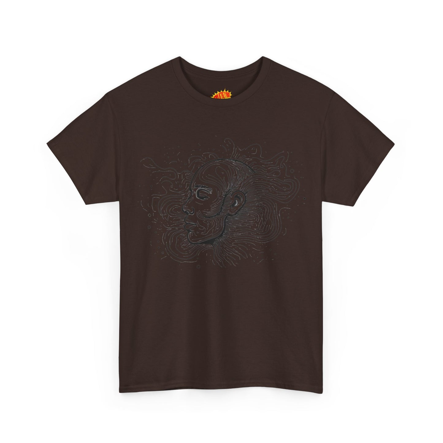 Line Drawing Graphic Art Face Tee Shirt *Multiple Colors*