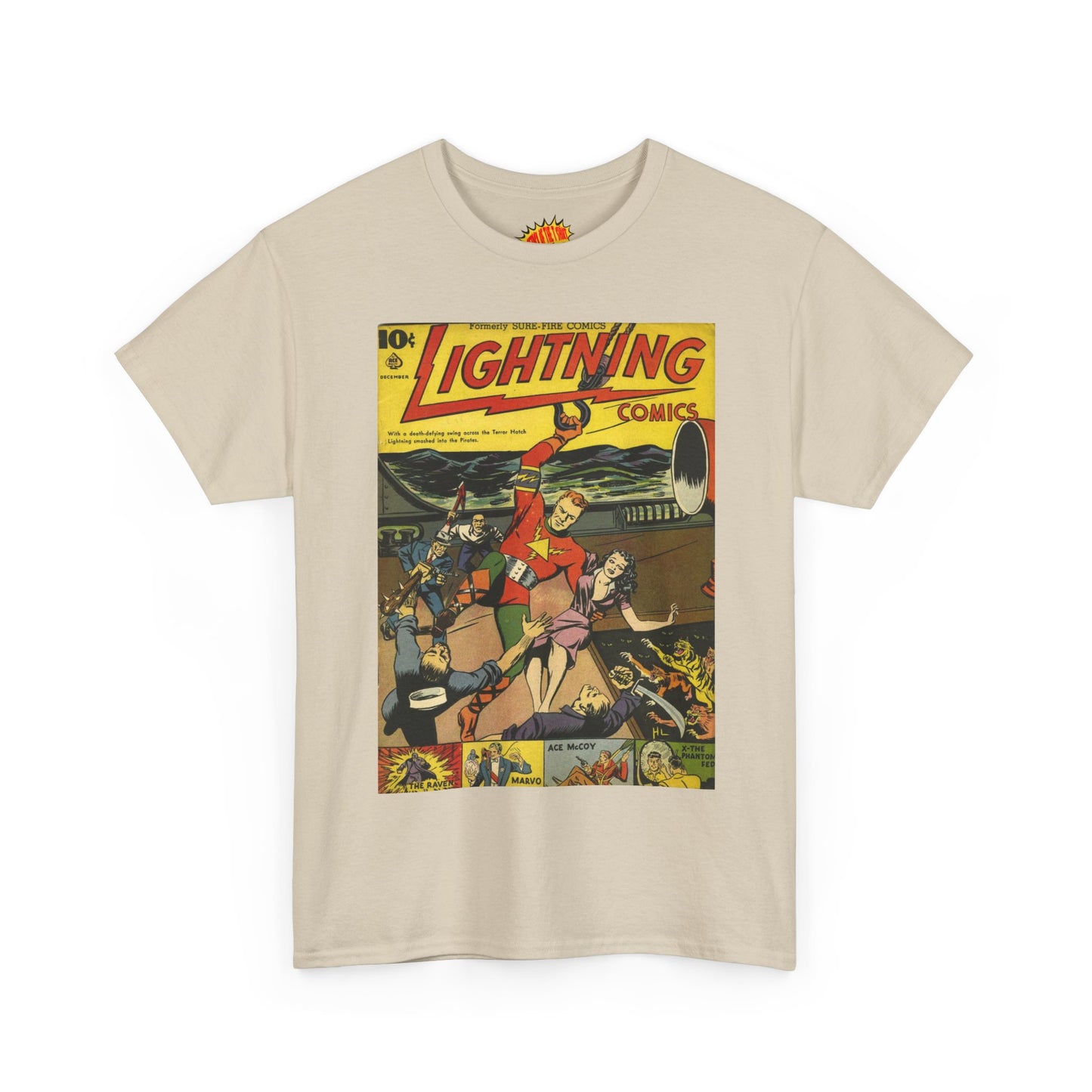 Lightning Comics December Comic Tee Shirt *Multiple Colors*
