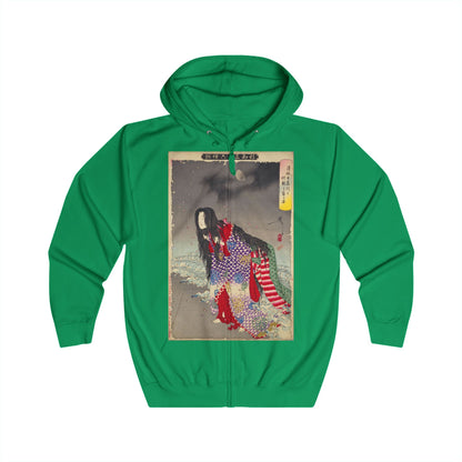 Kiyohime - 36 Ghosts Deluxe Full Zip Hoodie, Many Colors and Sizes