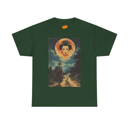 Samurai w/Blood Moon Woman T-Shirt