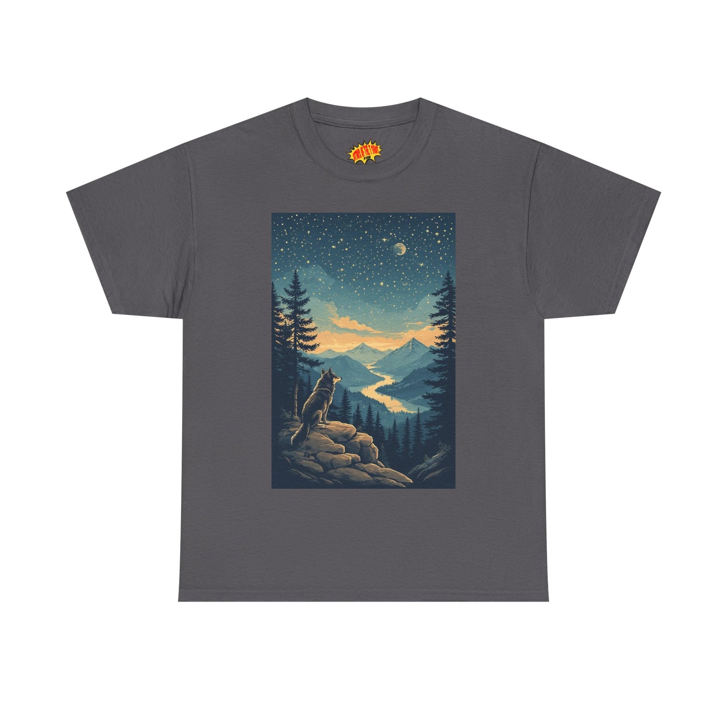 Mountain Wolf Starry Night T-Shirt *Multiple Colors*