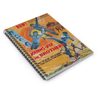 Kung Fu The Brothers - Vintage Movie Poster Notebook