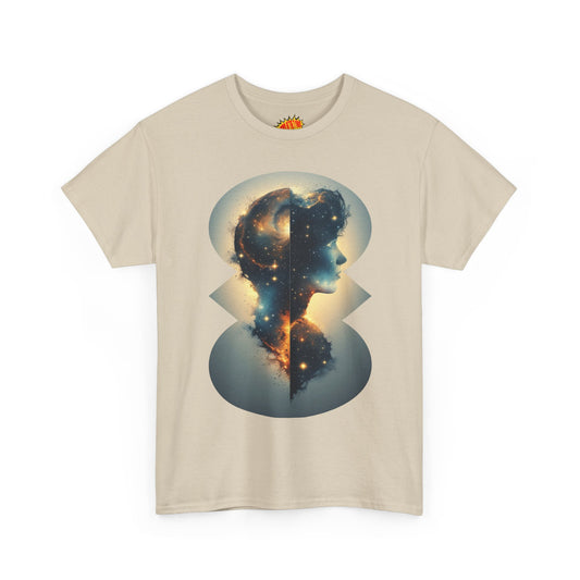 Cosmic Silhouette Galaxy Graphic Art Tee Shirt *Multiple Colors*