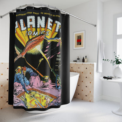 Planet Comics #3 Shower Curtain
