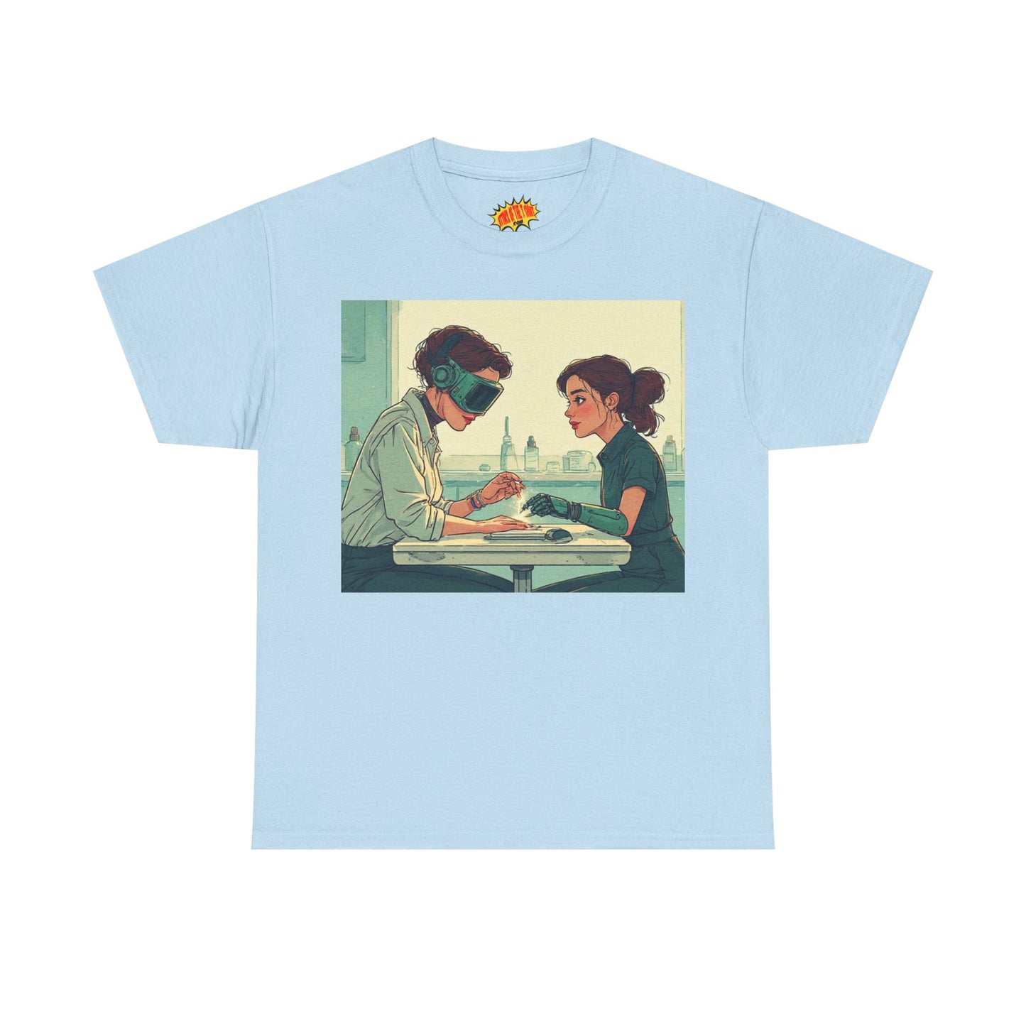 Pastel Robot Hands Manicure Scene T-Shirt *Multiple Colors*