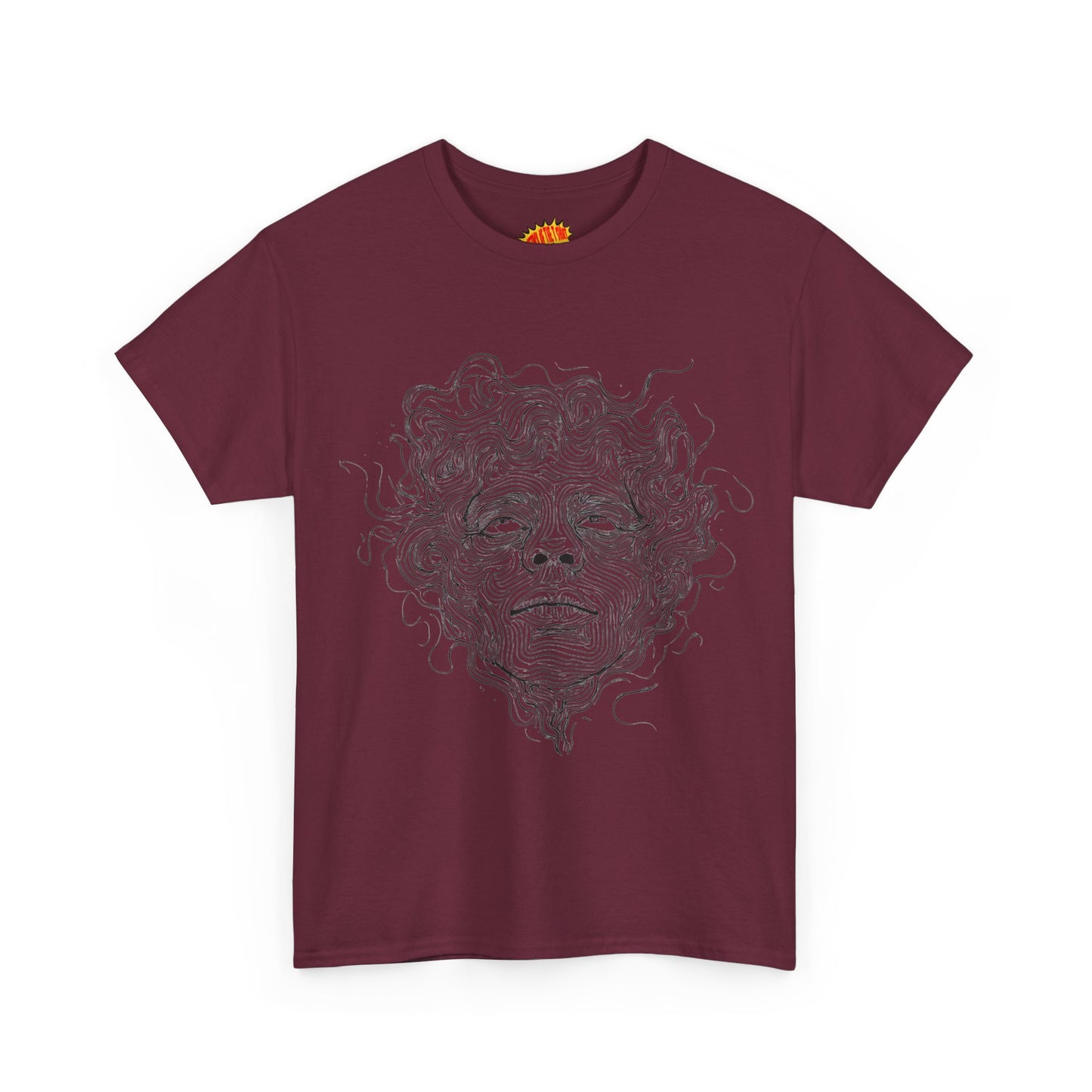 Human Face Line Drawing Graphic Art Tee Shirt *Multiple Colors*
