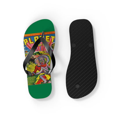 Planet Comics #2 Flip Flops Green *Multiple Sizes Available*