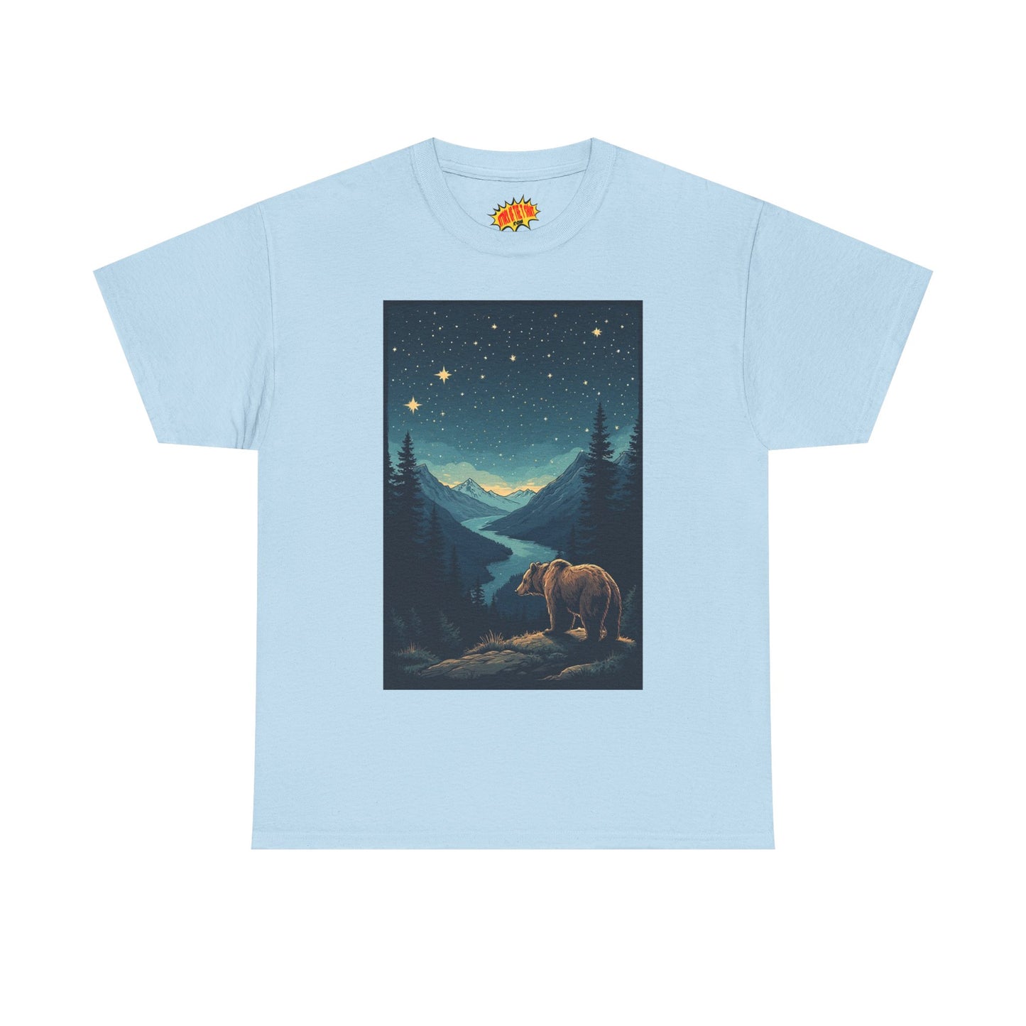 Grizzly Bear Night Scene T-Shirt *Multiple Colors*