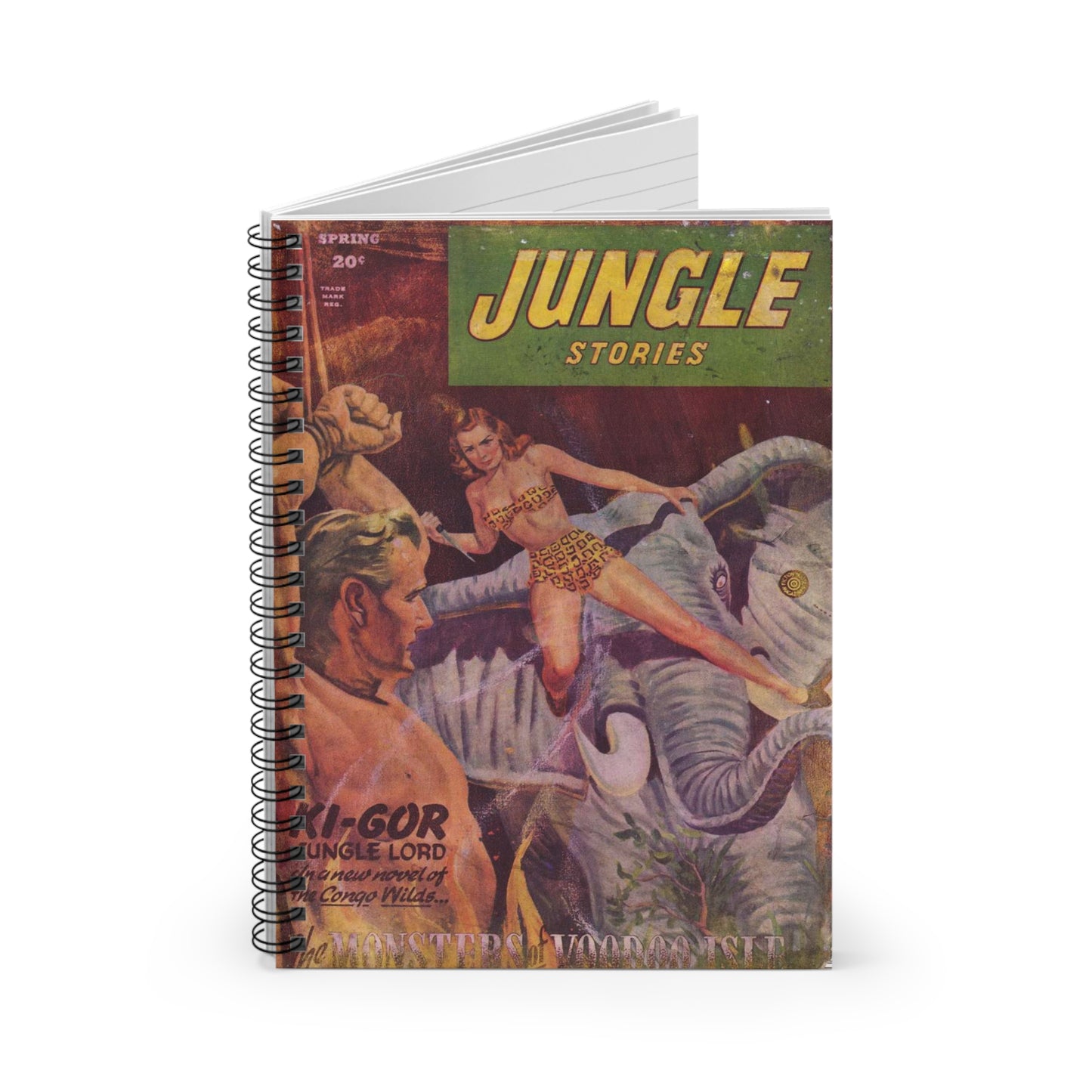 Jungle Stories Vol 3 No. 6 Comic Book Cover Notebook