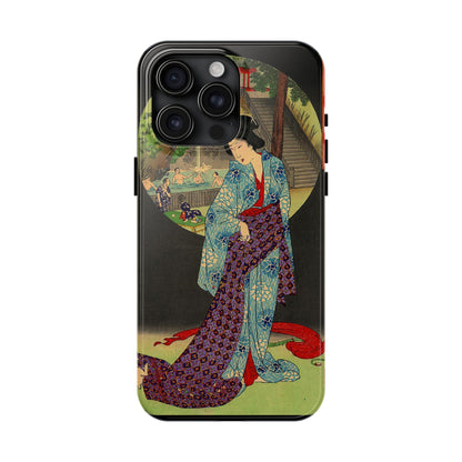 Oji Waterfall by Toyohara Chikanobu, 1890 iPhone Case *Many Sizes Available*