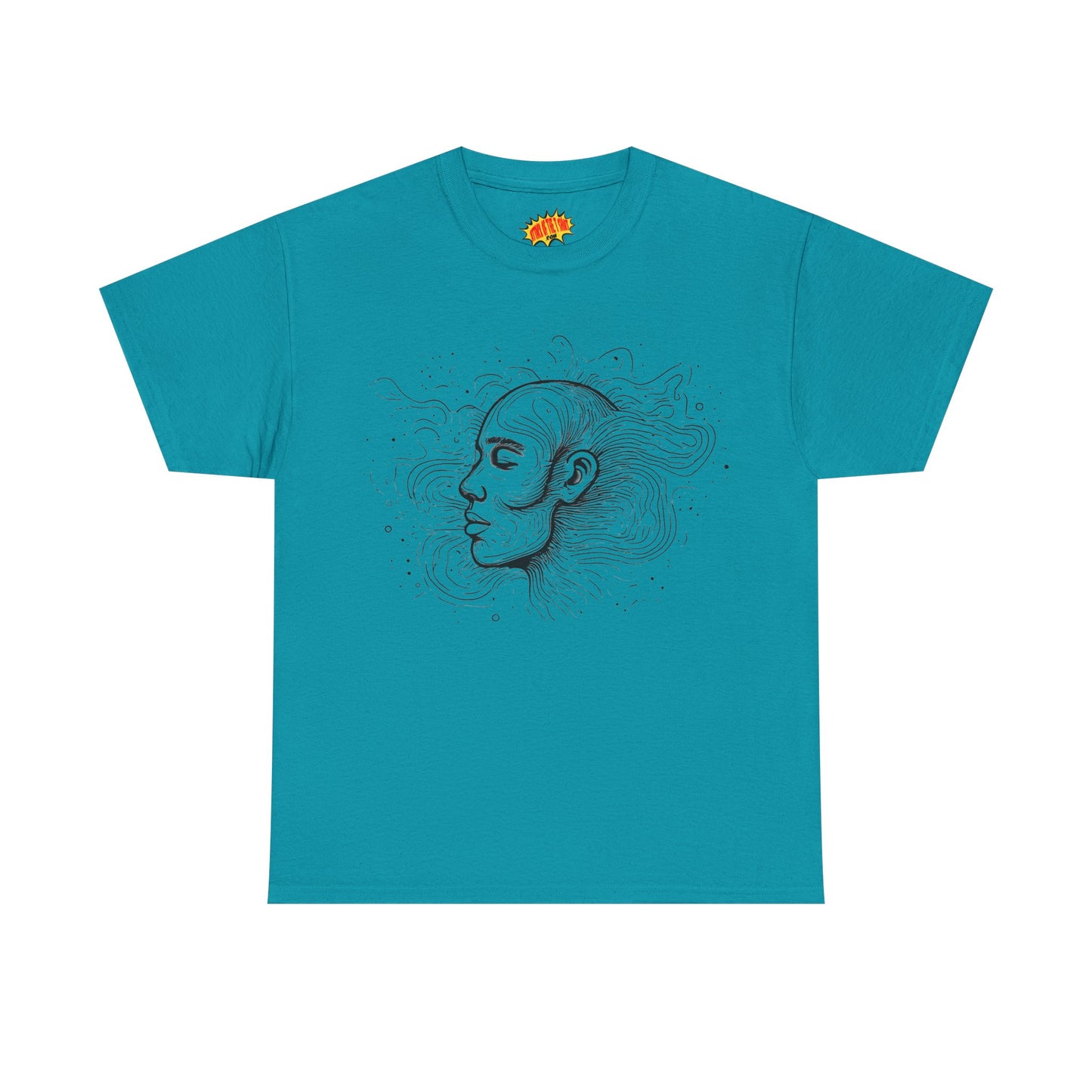 Line Drawing Graphic Art Face Tee Shirt *Multiple Colors*