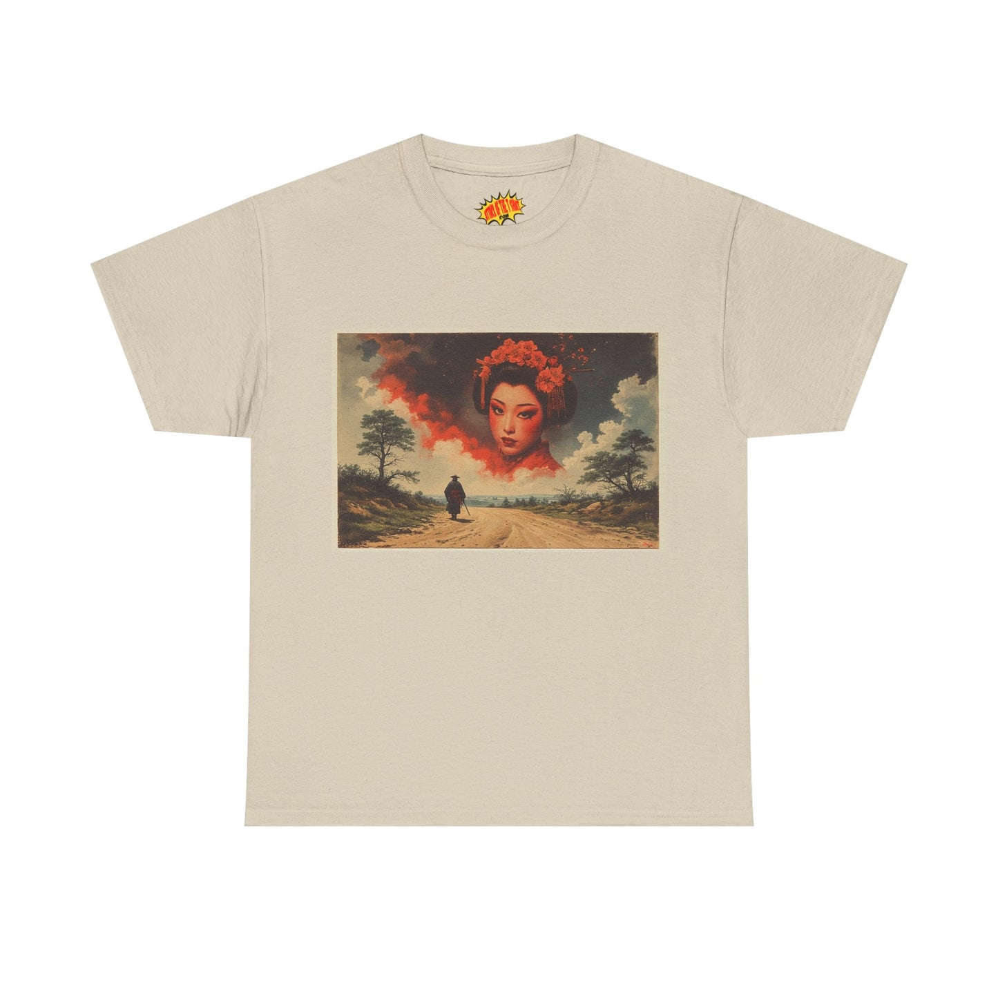Samurai w/Cloud Geisha Woman T-Shirt *Multiple Colors*