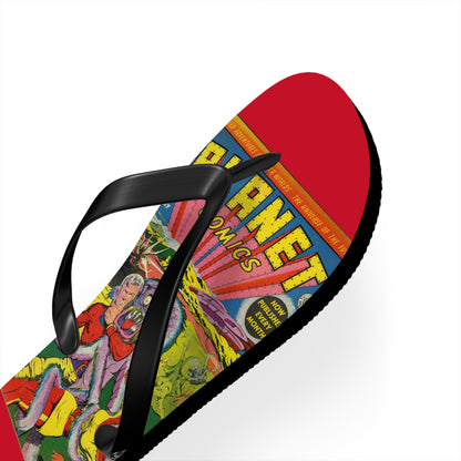 Planet Comics #2 Flip Flops Red *Multiple Sizes Available*