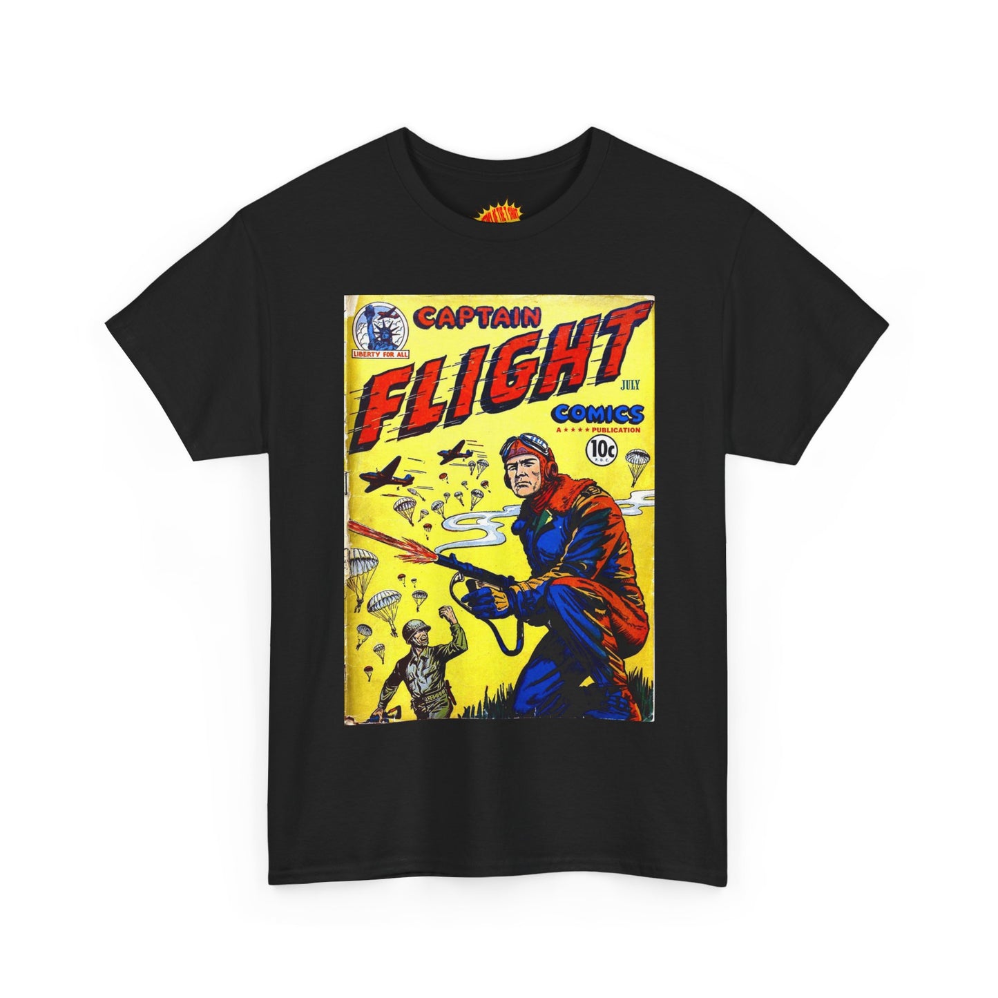 Captain Flight July Comic Tee Shirt *Multiple Colors*