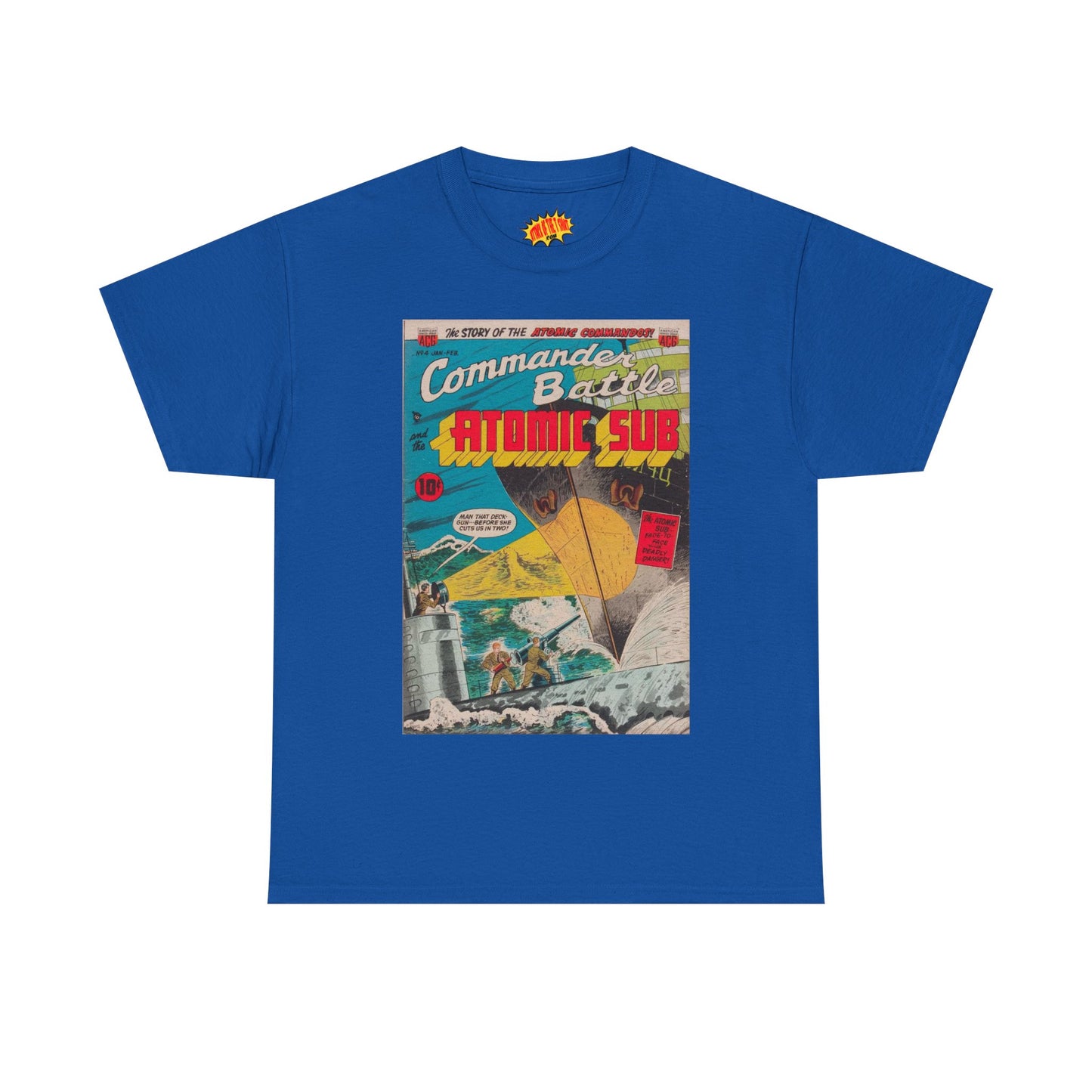 Commander Battle Atomic Sub No. 4 Comic Tee Shirt *Multiple Colors*