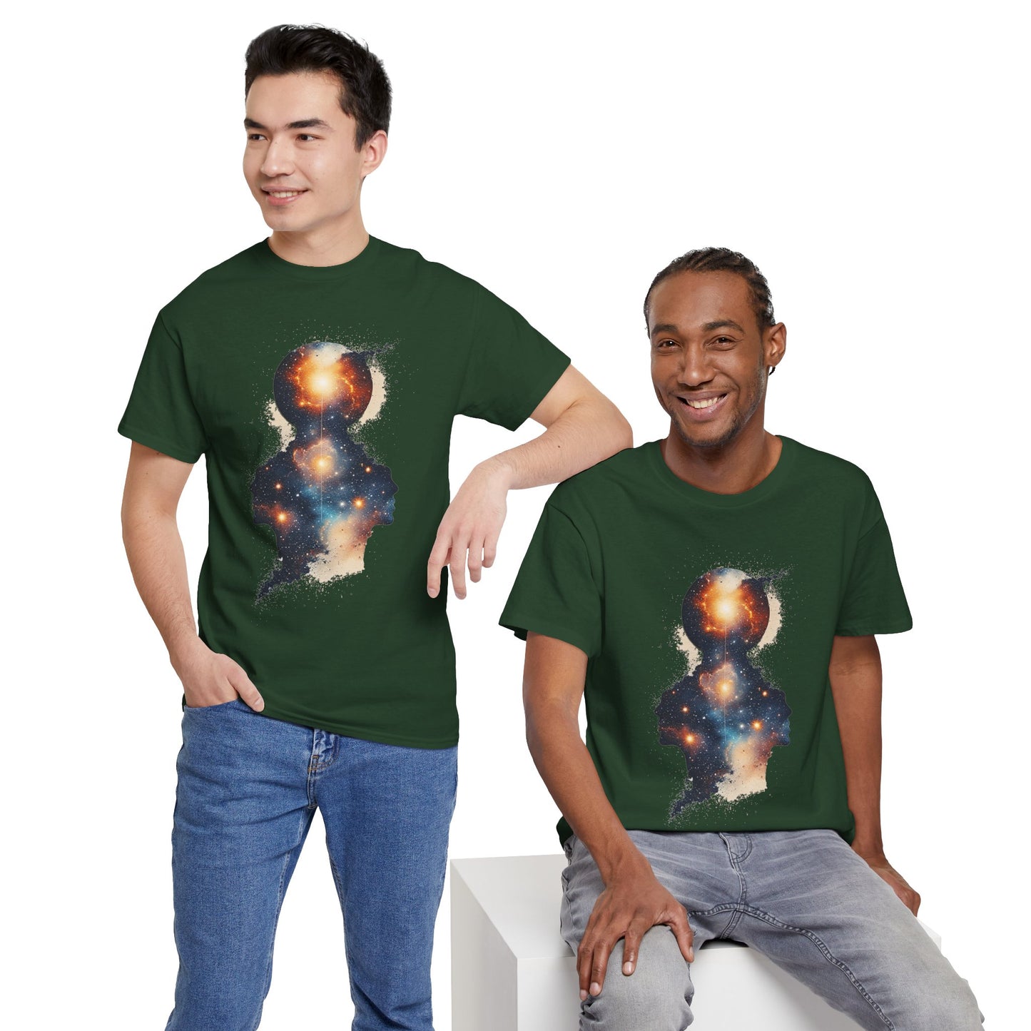 Multiple Galaxy Nebula Art Graphic Tee Shirt *Multiple Colors*