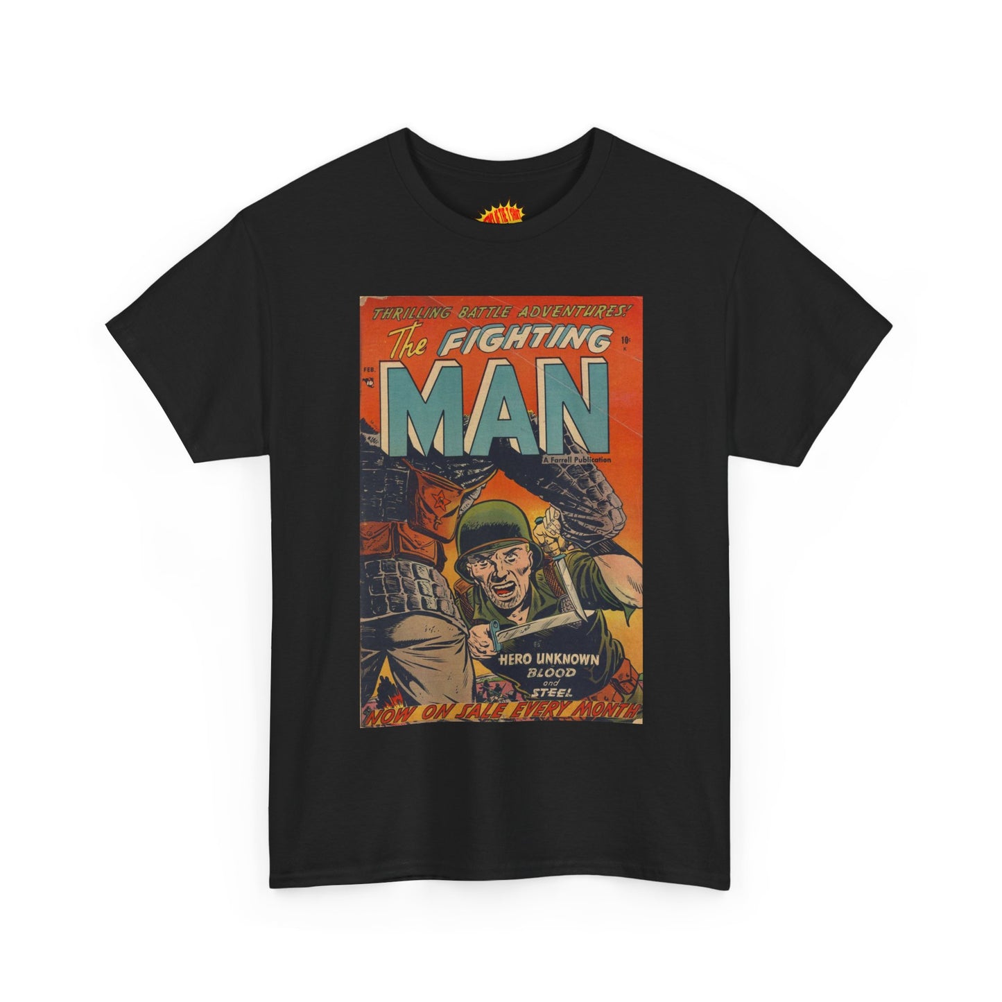 The Fighting Man February Comic Tee Shirt *Multiple Colors*